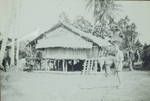 Suki house, Dave Calder, PO [Patrol Officer], [Papua New Guinea], 1952