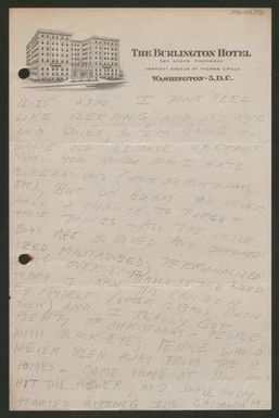 [Letter from Cornelia Yerkes, December 25, 1945?]