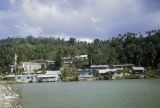 Federated States of Micronesia, waterfront homes on Weno Island in Chuuk State