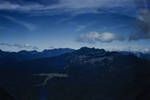 Aerial view of mountainous country in Western Highlands, Feb 1961