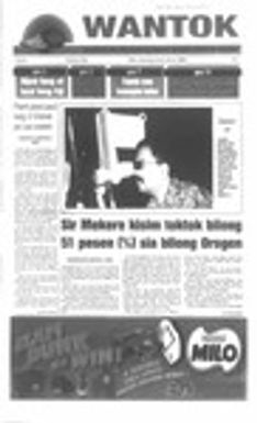 Wantok Niuspepa--Issue No. 1352 (May 25, 2000)