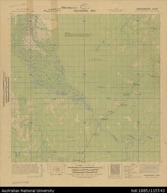 Papua New Guinea, Northeast New Guinea, Annanberg East, Provisional map, Sheet B55/1, 1944, 1:63 360