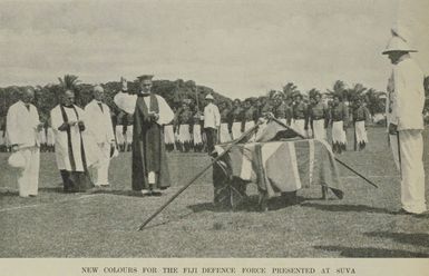 New colours for the Fiji Defence Force presented at Suva