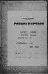 Patrol Reports. Morobe District, Wantoat, 1967 - 1968