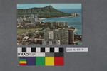Postcard of Waikiki Beach and Diamond Head