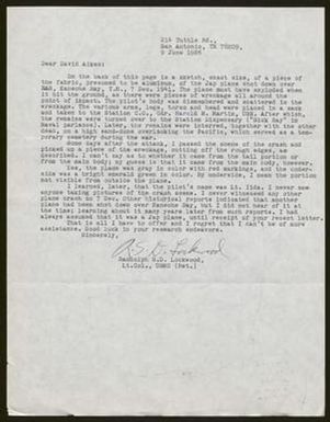 [Letter from Randolph Lockwood to David Aiken, June 9, 1986]