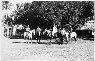 The British Consulate Polo Team, Teo, Fred, Cusack Smith, and George Reid.
