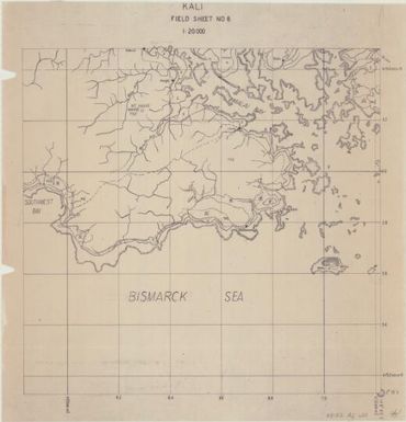 [Admiralty Islands 1:20,000 field sheet] (Kali field sheet 6)