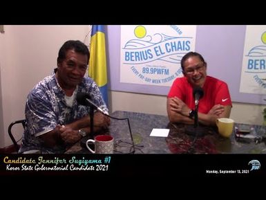 Candidate Jennifer Sugiyama #1 for Koror State Governor 2021 (9/13/2021)