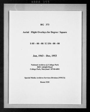 Overlay indexes for degree square 05S154E