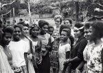 Missionary Miss Bischel with some of her pupils, Do-Neva Secondary School