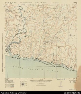 Fiji, Viti Levu, Laselase, Series: X751, Sheet 64, 1943, 1:62 500