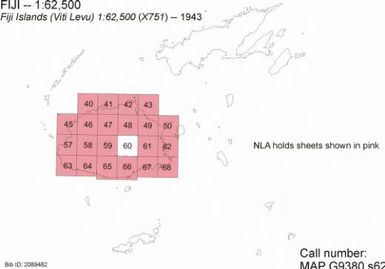 Fiji Islands, (Viti Levu), 1:62,500 / prepared under the direction of the Chief Engineers, U.S. Army ; compiled by the Army Map Service