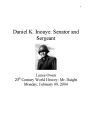 Daniel K. Inouye : Senator and Sergeant