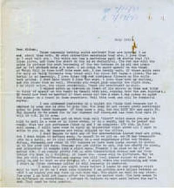 Letter from Gertrude Sanford Legendre, July 14, 1943