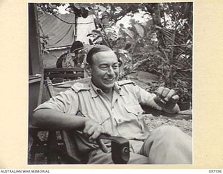 CAPE WOM, NEW GUINEA. 1945-09-27. LIEUTENANT COLONEL C. H. SELBY, COMMANDING OFFICER 2/7 FIELD AMBULANCE