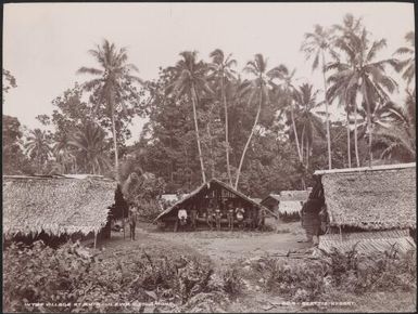 Local people in the village of Ahia, Ulawa, Solomon Islands, 1906 / J.W. Beattie