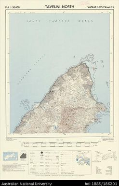 Fiji, Vanua Levu, Taveuni North, Series: X754, Sheet 15, 1961, 1:50 000
