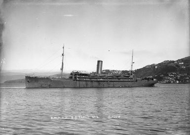 The ship Tahiti in Wellington Harbour