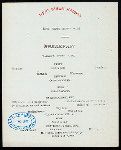 BREAKFAST [held by] TOYO KISEN KAISHA [at] EN ROUTE ABOARD HONG KONG MARU (SS)