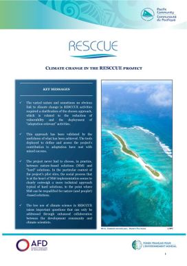 Climate change in the RESCCUE Project.