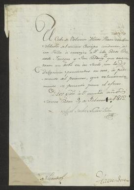 [Correspondence between Miguel Sánchez Navarro Palau and José Lazano Benavidez]