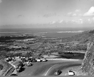Aerial view of U. S. Marine Air Station, Kaneohe Bay, Hawaii
