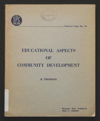 Educational aspects of community development.