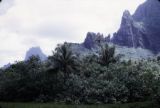 French Polynesia, landscape and mountains of Moorea Island