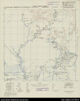 Indonesia, Dutch New Guinea, Boven Digoel-Rivier, Series: HIND 644, 1947, 1:250 000