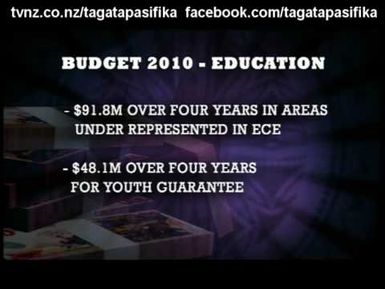 Summary of 2010 Budget release and what it means for Islanders Tagata Pasifika TVNZ 21 May 2010.mpg