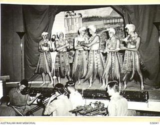 PAPUA, NEW GUINEA. 1942-07. THE MORESBY HULA GIRLS