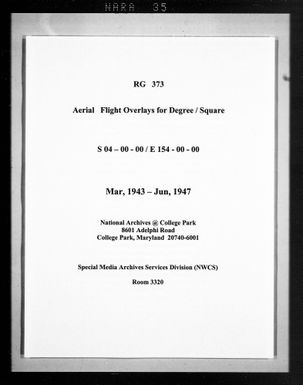 Overlay indexes for degree square 04S154E