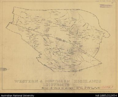 Papua New Guinea, Western & Southern Highlands Districts, 1955, 1:506 880