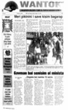 Wantok Niuspepa--Issue No. 1416 (August 16, 2001)