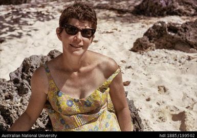 Dorothy at beach, Pango