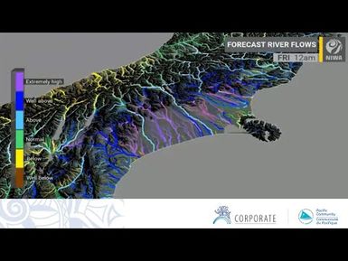 NZ Water Model, water resource and flood forecasting - NIWA and SPC experience sharing webinars