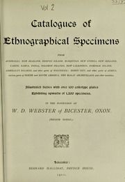 Catalogues of ethnographical specimens : from Australia, New Zealand, Hervey Island, Marquisas, New Guinea, New Ireland, Tahiti, Samoa, Tonga, Solomon Islands, New Caledonia, Norfolk Island, Admiralty Islands, and other parts of Polynesia, Benin City, and other parts of Africa, various parts of North and South America, the Malay Archipelago, and other localities, Vol. 2