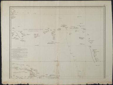 This chart of the western part of the Pacific Ocean comprised between the latitudes of 48° South and 17° North from 146° to 176° of East longitude and exhibiting the track of the Walpole, from the S.W. Cape of New Holland, to the Isle of Tinian / is respectfully dedicated by their most obedient humble servt. Thos. Butler, Commander of the Walpole