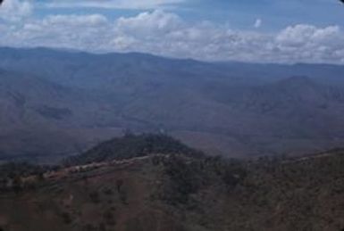 [Aerial view of the topography of Papua New Guinea]