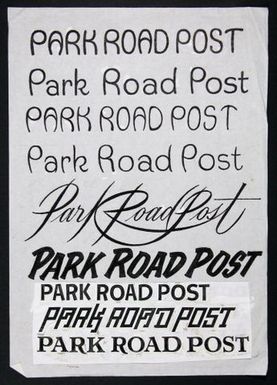 Park Road Post Logo Designs