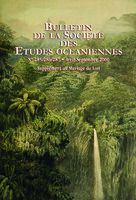 Bulletin de la Société des Études Océaniennes numéro 285-286-287