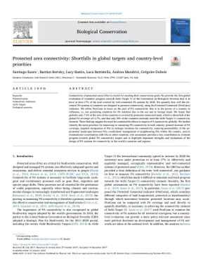 Protected area connectivity: shortfalls in global targets and country-level priorities.