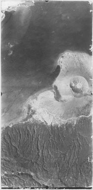 [Aerial photographs relating to the Japanese occupation of Rabaul and vicinity, Papua New Guinea, 1943] [Simpson Harbour and Tavurvur volcano]. (35)