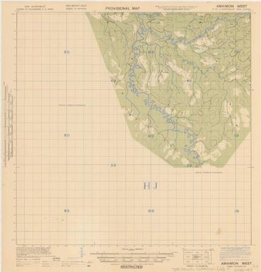 Provisional map, northeast New Guinea: Amaimon West (Sheet J.R. Black Map Collection / Item 16)