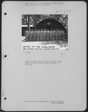 Message Center Section Of The 13Th Air Force Based On Guadalcanal, Solomon Islands. 17 May 1944. (U.S. Air Force Number 3A49258)