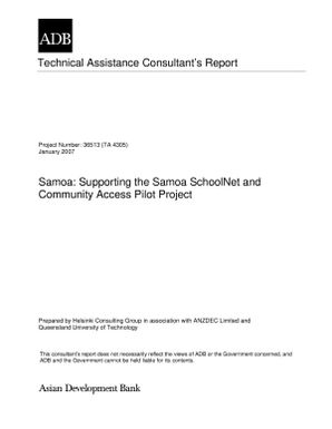 Samoa: supporting the Samoan schoolnet and community access pilot project.