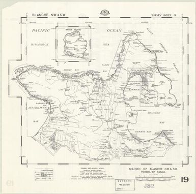 Milinch of ... : fourmil of ... (19 - Fourmil of Rabaul - Milinch of Blanche NW&SW (front))