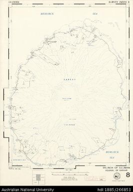 Papua New Guinea, Uluman, Survey Index 8, 1:50 000, 1974