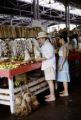 French Polynesia, people shopping at Papeete market